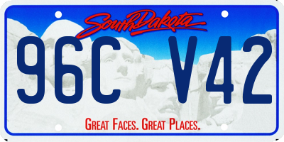 SD license plate 96CV42