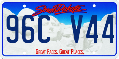 SD license plate 96CV44