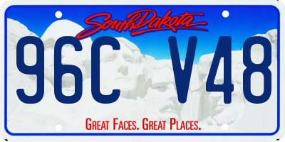 SD license plate 96CV48
