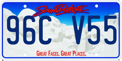 SD license plate 96CV55