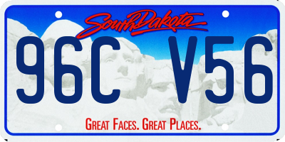 SD license plate 96CV56