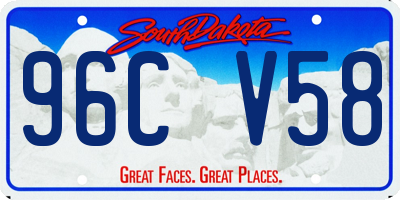 SD license plate 96CV58
