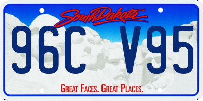 SD license plate 96CV95