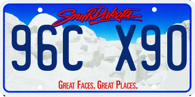 SD license plate 96CX90