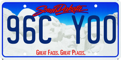 SD license plate 96CY00