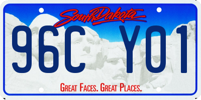 SD license plate 96CY01
