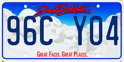 SD license plate 96CY04