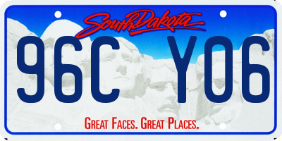 SD license plate 96CY06