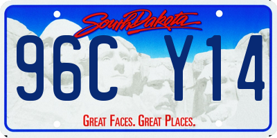 SD license plate 96CY14
