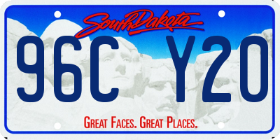 SD license plate 96CY20