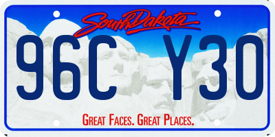 SD license plate 96CY30