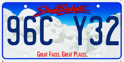 SD license plate 96CY32