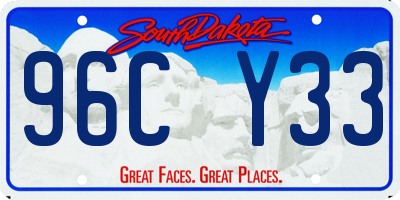 SD license plate 96CY33