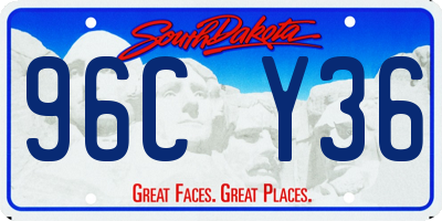SD license plate 96CY36