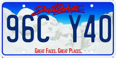 SD license plate 96CY40