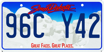 SD license plate 96CY42