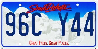 SD license plate 96CY44