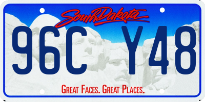 SD license plate 96CY48