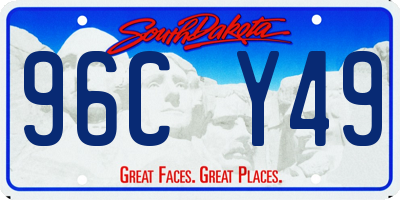SD license plate 96CY49