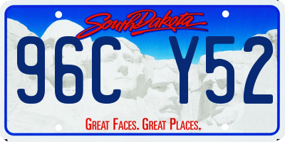 SD license plate 96CY52