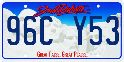 SD license plate 96CY53