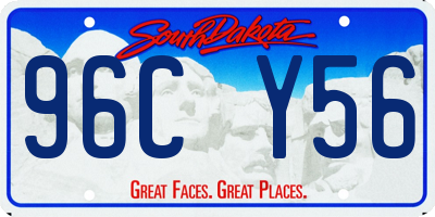 SD license plate 96CY56