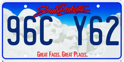SD license plate 96CY62