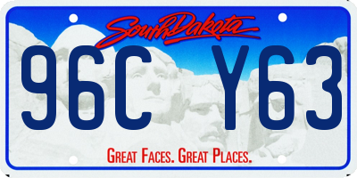 SD license plate 96CY63
