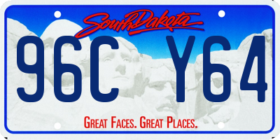 SD license plate 96CY64