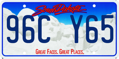 SD license plate 96CY65
