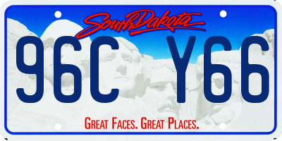 SD license plate 96CY66