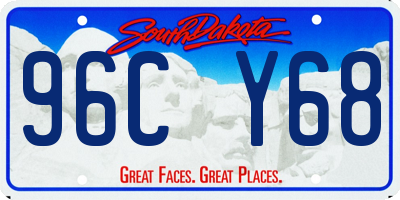 SD license plate 96CY68