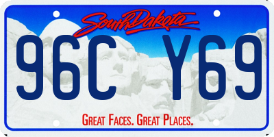 SD license plate 96CY69
