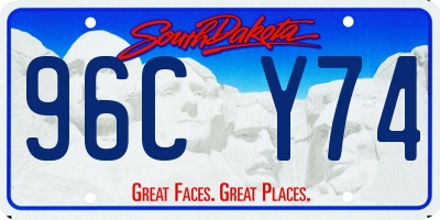 SD license plate 96CY74