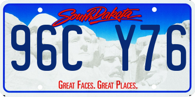 SD license plate 96CY76