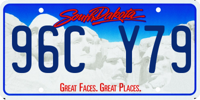 SD license plate 96CY79