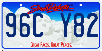 SD license plate 96CY82