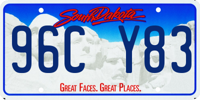 SD license plate 96CY83