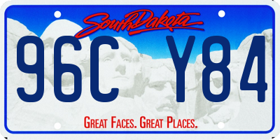 SD license plate 96CY84