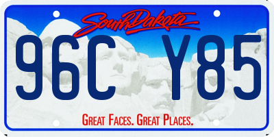 SD license plate 96CY85