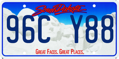 SD license plate 96CY88