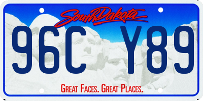 SD license plate 96CY89