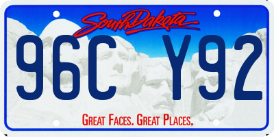 SD license plate 96CY92
