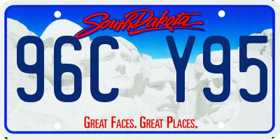 SD license plate 96CY95
