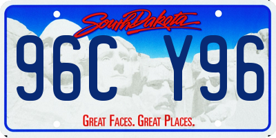 SD license plate 96CY96
