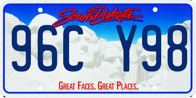SD license plate 96CY98