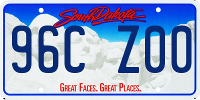 SD license plate 96CZ00