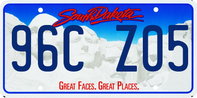 SD license plate 96CZ05