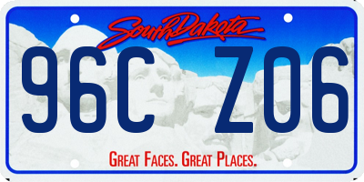 SD license plate 96CZ06