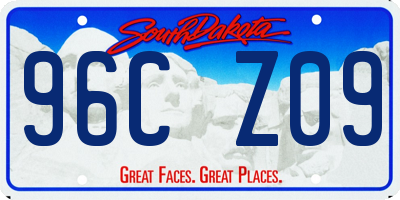 SD license plate 96CZ09